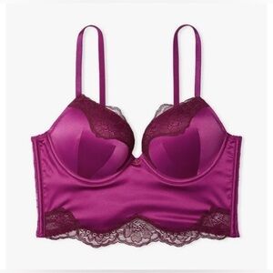 Victoria’s Secret Bombshell Add 2 Cups Raspberry Corset
